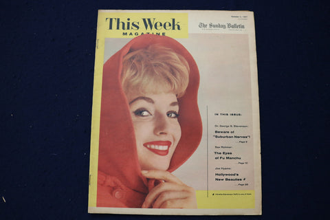 1957 OCTOBER 6 THIS WEEK MAGAZINE - VENETIA STEVEMSON COVER - E 23001