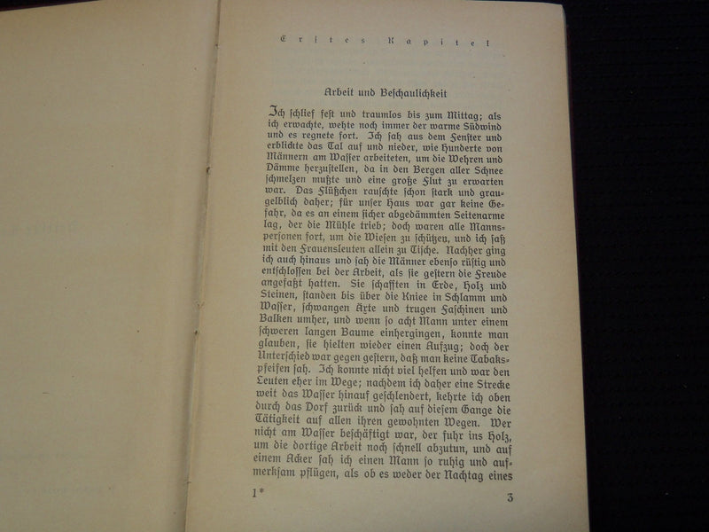1921-1922 GOTTFRIED KELLER GERMAN BOOK LOT OF 6 - VOLUMES 1-6 - KD 2094