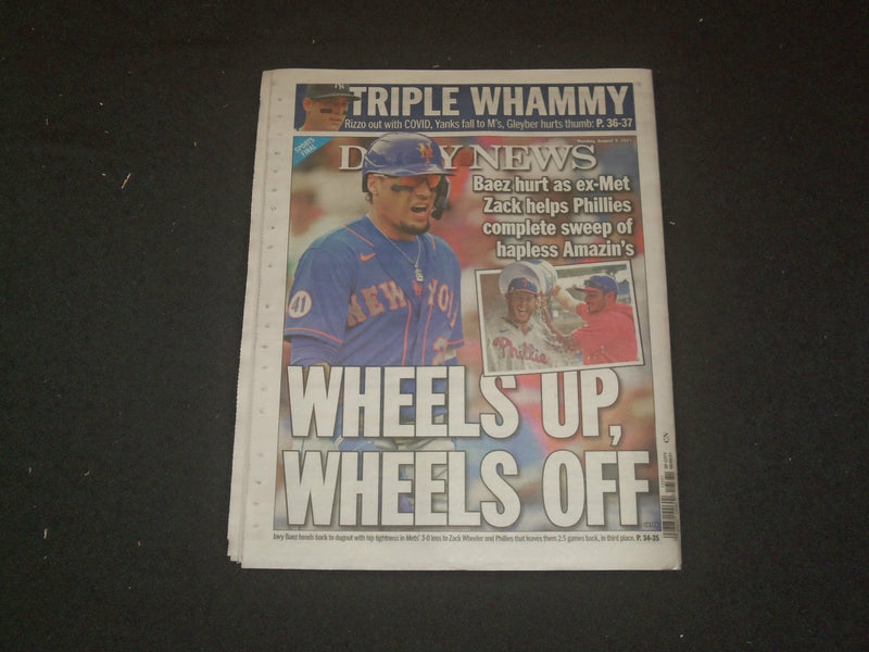 2021 AUGUST 9 NEW YORK DAILY NEWS NEWSPAPER -PRIEST'S SICK 'HELP', DEADLINE NEAR