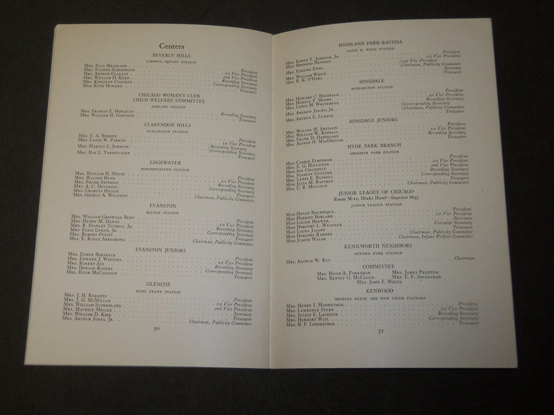 1929 INFANT WELFARE SOCIETY OF CHICAGO 19TH ANNUAL REPORT - J 3483