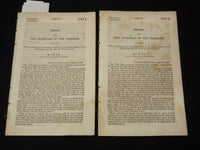 1840 MAY 19 SECRETARY OF THE TREASURY REPORT LOT OF 2 - 26TH CONGRESS - K 2023