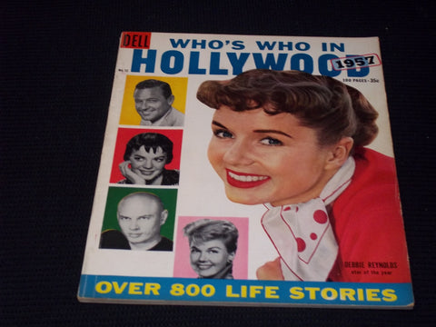 1957 WHO'S WHO IN HOLLYWOOD MAGAZINE - DEBBIE REYNOLDS FRONT COVER - E 13689