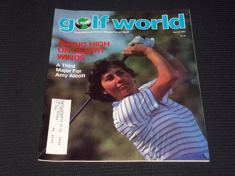 1983 APRIL 8 GOLF WORLD MAGAZINE - AMY ALCOTT FRONT COVER - E 6947