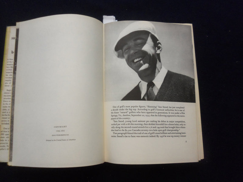 1952 SAM SNEAD HOW TO PLAY GOLF HARDCOVER BOOK - KD 8341