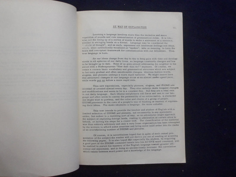 1961 STORIES ABOUT IDIOMS BY RUDOLPH F. WAGNER AND MARNEY H. WAGNER - J 9420
