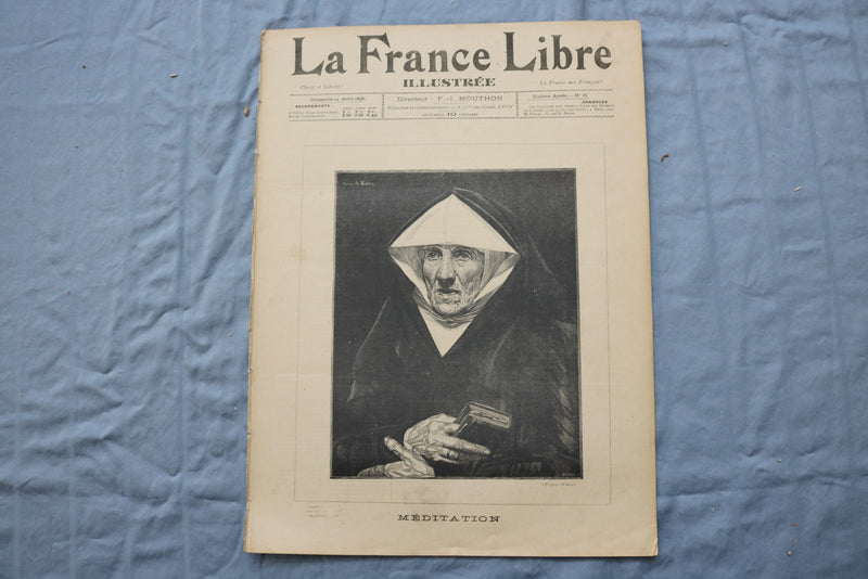 1898 LA FRANCE LIBRE ILLUSTREE MAGAZINE - FRENCH - LOT OF 5 - O 3854