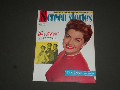 1953 OCTOBER SCREEN STORIES MAGAZINE - ESTHER WILLIAMS COVER - SP 7520