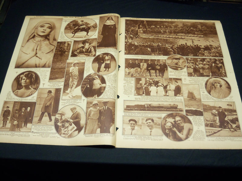 1923 JULY 8 NEW YORK TIMES PICTURE SECTION NO. 4 & 5 - DEMPSEY- GIBBONS- NT 8846