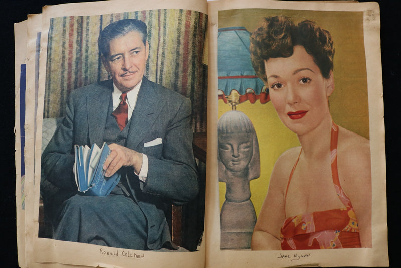 HUGE MOVIE STARS SCRAPBOOK - MARLENE DIETRICH - GARY COOPER - E 24936