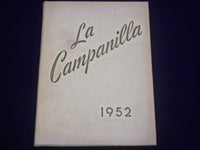 1952 LA CAMPANILLA COLLEGE HIGH SCHOOL YEARBOOK - MONTCLAIR NEW JERSEY - YB 274