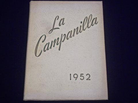 1952 LA CAMPANILLA COLLEGE HIGH SCHOOL YEARBOOK - MONTCLAIR NEW JERSEY - YB 274