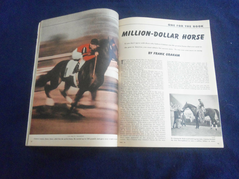 1951 DECEMBER SPORT MAGAZINE - JOHNNY LUJACK COVER - ST 7225