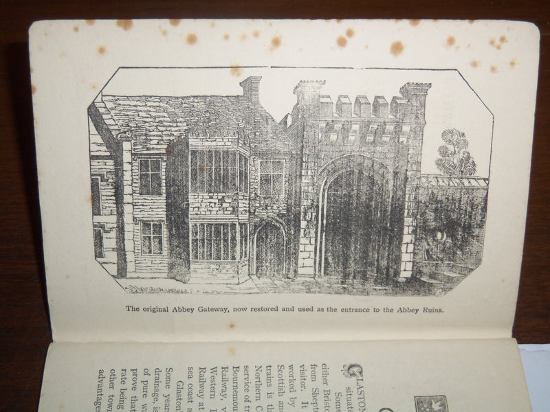 1900'S CENTRAL SOMERSET GAZETTE GUIDE TO GLASTONBURY - ABBEY EXCAVATIONS- K 1229