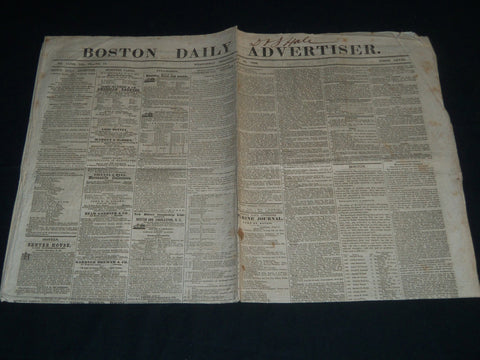 1860 JULY 18 BOSTON DAILY ADVERTISER NEWSPAPER - HARVARD COMMENCEMENT - NP 4172