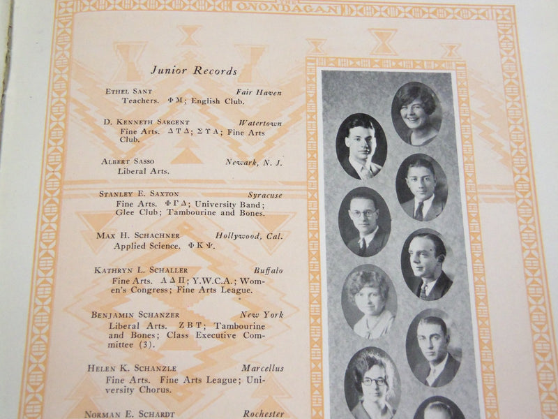 1927 THE ONONDAGAN SYRACUSE UNIVERSITY YEARBOOK - NEW YORK - PHOTOS - YB 769