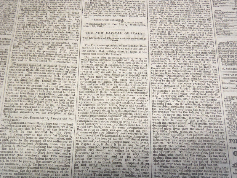 1864 NOVEMBER 9 THE EVENING POST NEWSPAPER - LINCOLN ELECTED - ATLANTA- NP 4252J