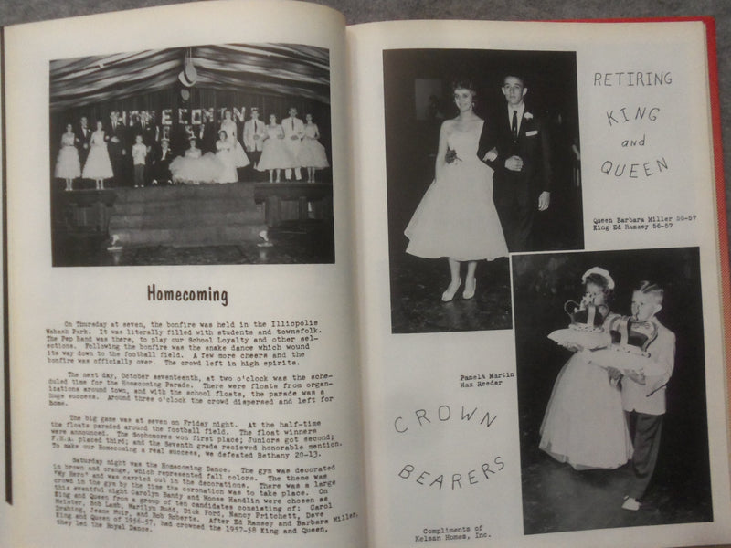 1958 THE PIRATE LOG ILLIOPOLIS HIGH SCHOOL YEARBOOK - ILLIOPOLIS, IL - YB 3347