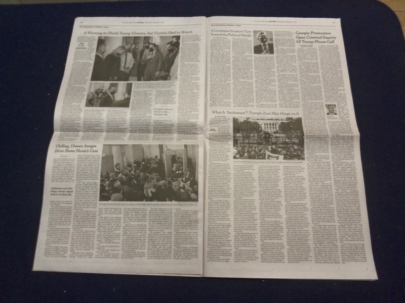 2021 FEBRUARY 11 NEW YORK TIMES - DEMOCRATS DETAIL TRUMP BID TO FUEL SUPPORTERS