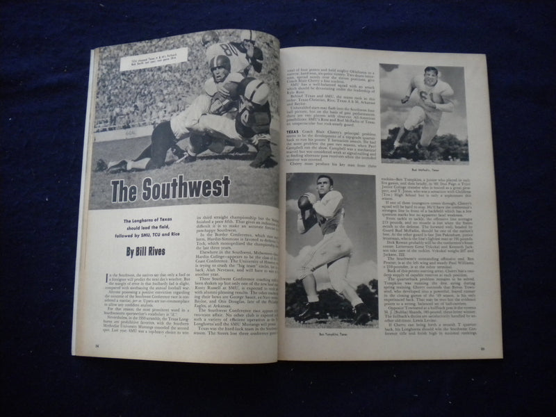 1950 FOOTBALL YEARBOOK MAGAZINE - FRANK LEAHY'S 1950 FOOTBALL FORECAST - B 439N