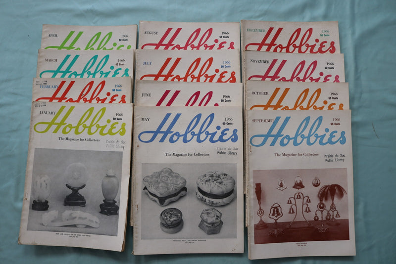 1966 HOBBIES MAGAZINE - COMPLETE YEAR - LOT OF 12 - O 3965