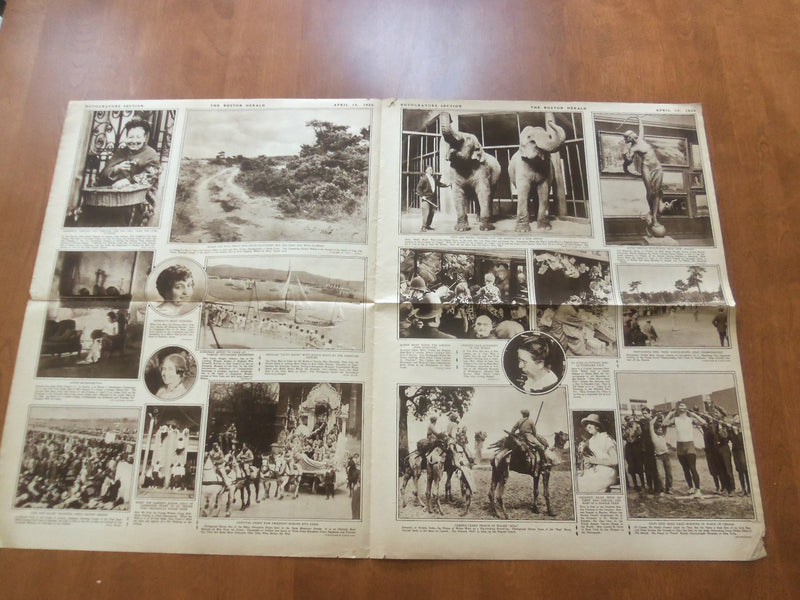 1922 APRIL 12 BOSTON HERALD ROTOGRAVURE SECTION - BASEBALL - NP 5018