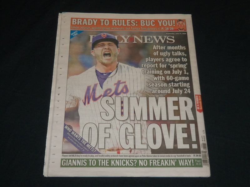 2020 JUNE 24 NEW YORK DAILY NEWS NEWSPAPER - BLAZ BLOWS HIS STACK