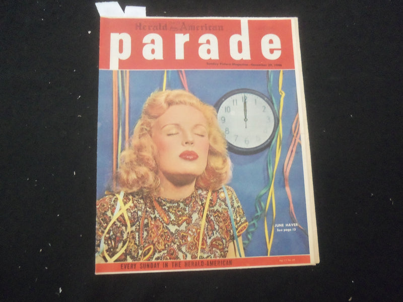 1947 DECEMBER 29 SYRACUSE HERALD AMERICAN PARADE MAGAZINE - JUNE HAVER - SP 886O