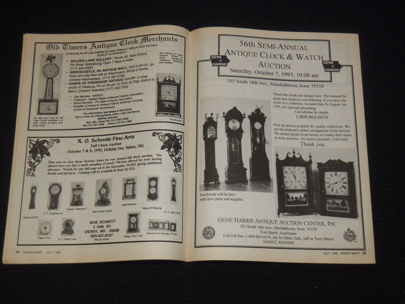 1993-1995 THE MART WATCH AND CLOCK COLLECTOR MAGAZINE LOT OF 7 - O 2820A