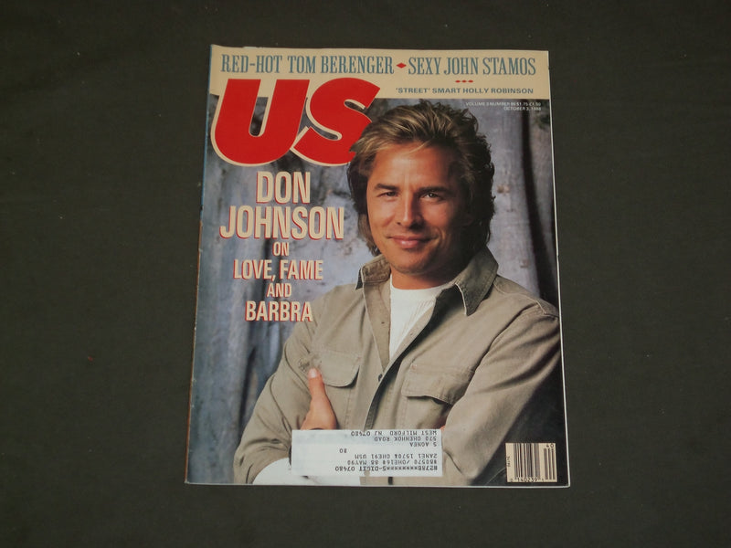 1988 OCTOBER 3 US MAGAZINE - DON JOHNSON COVER - B 3893