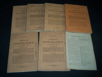 1932-1936 ARCHIVO DI RADIOLOGIA MAGAZINE LOT OF 22 - ITALIAN - NICE ADS- KD 2994