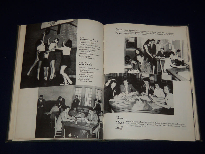 1947 TOWER JERSEY CITY NEW JERSEY STATE COLLEGE YEARBOOK - GREAT PHOTOS - YB 721