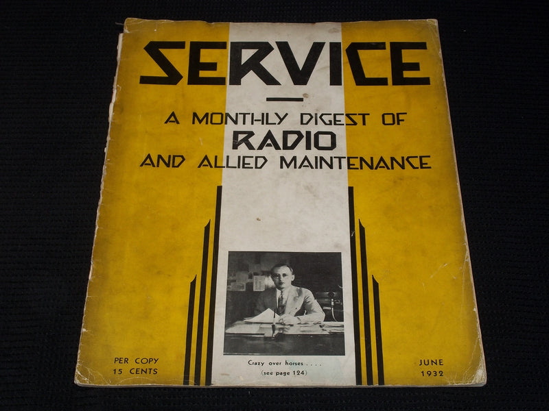 1932 JUNE SERVICE MAGAZINE - CAROL M. SELL FRONT COVER - E 6279