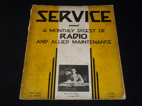 1932 JUNE SERVICE MAGAZINE - CAROL M. SELL FRONT COVER - E 6279