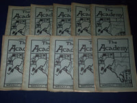 1898-1899 THE ACADEMY WEEKLY REVIEW OF LITERATURE LOT OF 35 - LONDON - O 2232