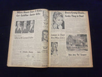 1958 JULY 4 BOSTON DAILY RECORD NEWSPAPER-GOLDFINE BARES CHECKS TO POLS -NP 6347