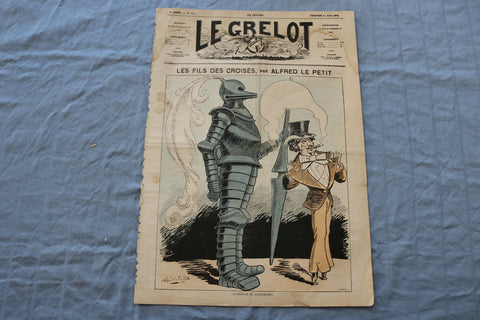 1873 JUNE 15 LE GRELOT NEWSPAPER - LES FILS DES CROISES - FRENCH - NP 8624