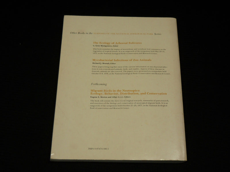 1978 THE BIOLOGY & CONSERVATION OF THE CALLITRICHIDAE SOFTCOVER BOOK - R 722L