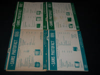 1951-1970 SAMS PHOTOFACT FOLDER SET LOT OF 20 - MANUALS & SCHEMATICS - O 2802