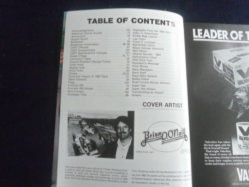 1983 JULY 1-3 BUDWEISER CLEVELAND 500 RACING PROGRAM - SP 3804A