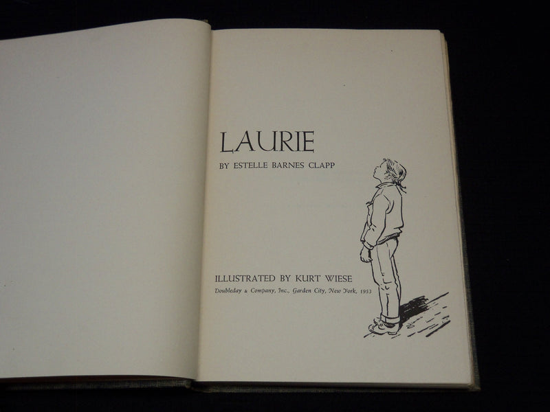 1953 LAURIE BARNES HARDCOVER BOOK BY ESTELLE BARNES CLAPP - KURT WIESE - KD 7920