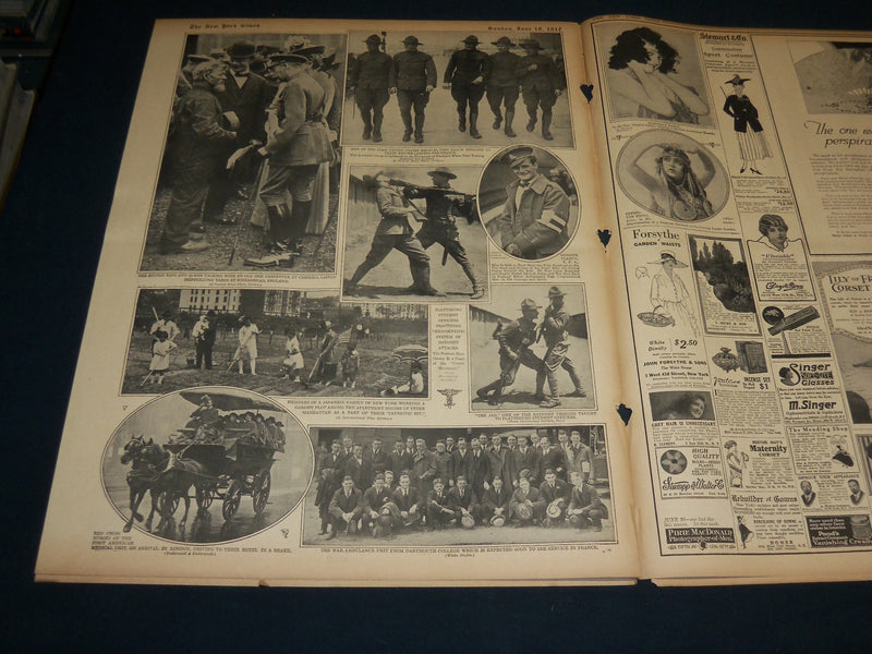 1917 JUNE 10 NEW YORK TIMES ROTO PICTURE SECTION - SONTAY SUNK - NT 9380