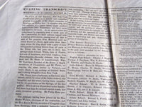 1839 AUGUST 14 DAILY EVEING TRANSCRIPT BOSTON NEWSPAPER - HENRY CLAY - NP 4183