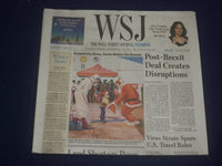 2020 DEC 26-27 THE WALL STREET JOURNAL - POST-BREXIT DEAL CREATES DISRUPTIONS