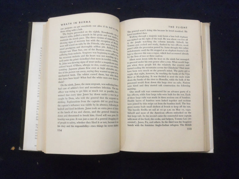 1946 WRATH IN BURMA HARDCOVER BOOK BY FRED ELDRIDGE - KD 8243