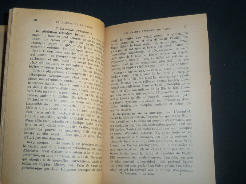 1953 PROBLEMES DE LA DANSE BOOK - LESLIE GETZ - BRILLANT INSCRIBED - KD 5718