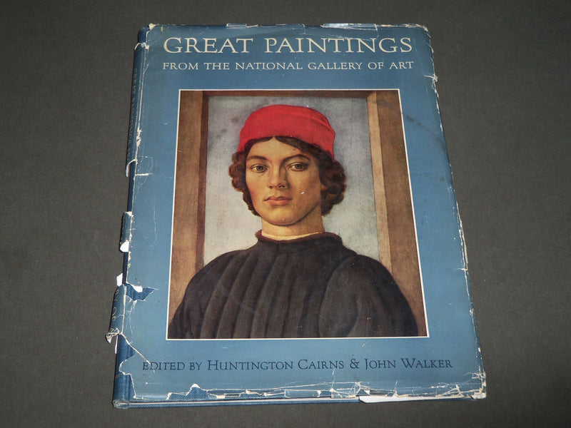 1952 GREAT PAINTINGS FROM THE NATIONAL GALLERY OF ART HARDCOVER BOOK - D 250