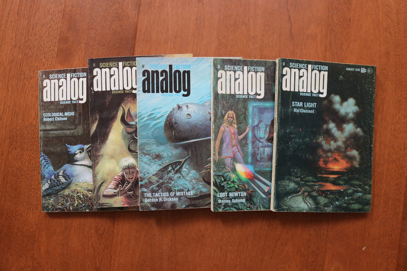 1962-1990 ANALOG SCIENCE FICTION DIGEST MAGAZINE - LOT OF 45 - O 3934