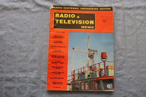 1953 JULY RADIO & TELEVISION NEWS MAGAZINE - RADIO-ELECTRONIC COVER - ST 1005J