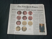 2019 MARCH 23 NEW YORK TIMES - MUELLER SUBMITS TRUMP INQUIRY FINDINGS