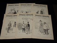 1897 JOURNAL AMUSANT ILLUSTRE FRENCH MAGAZINE LOT OF 29 - FASHION ILLUS- O 3197D